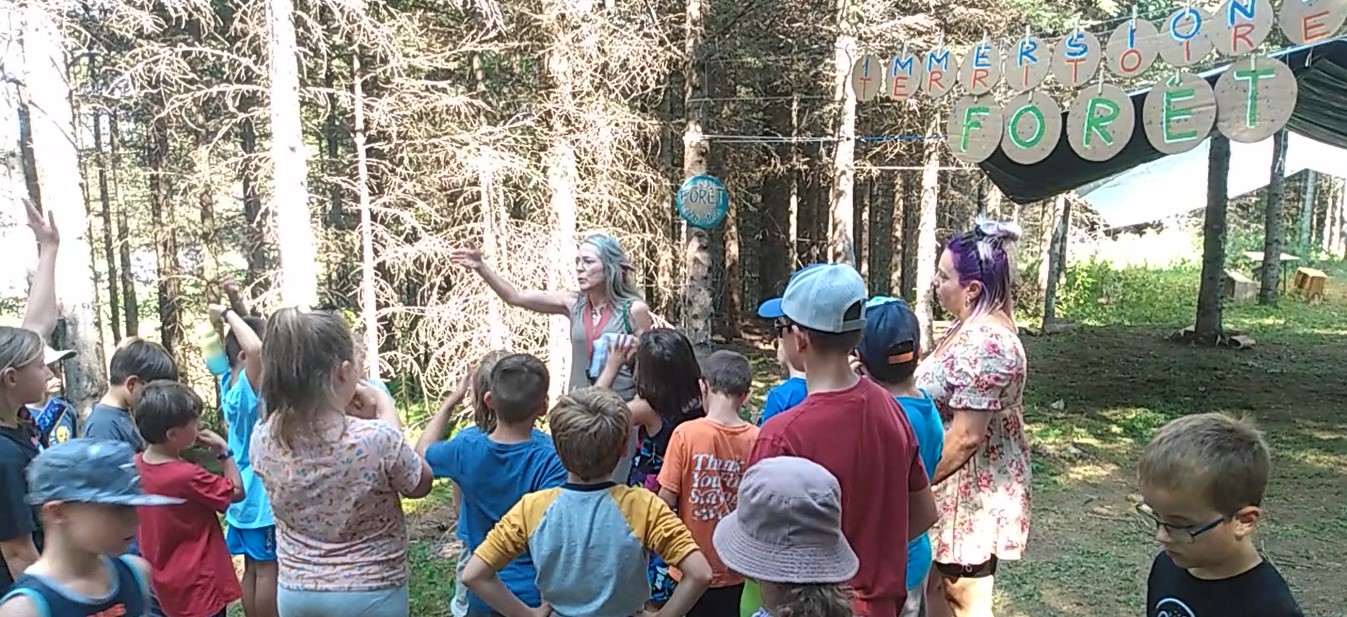 atelier INTELLIGENCE NATURALISTE , Exposition de La Forêt Enchantée, visite des éléves de l'École St-Jean de Bégin