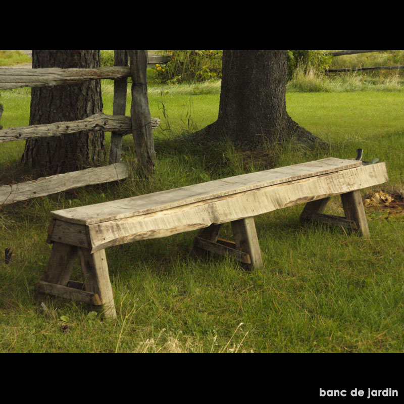 banc jardin