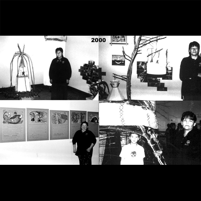 Atelier de création Territoire intime, Musée Mashteuiatsh, dans le cadre du Projet Paysage de l'UQAC 2000 